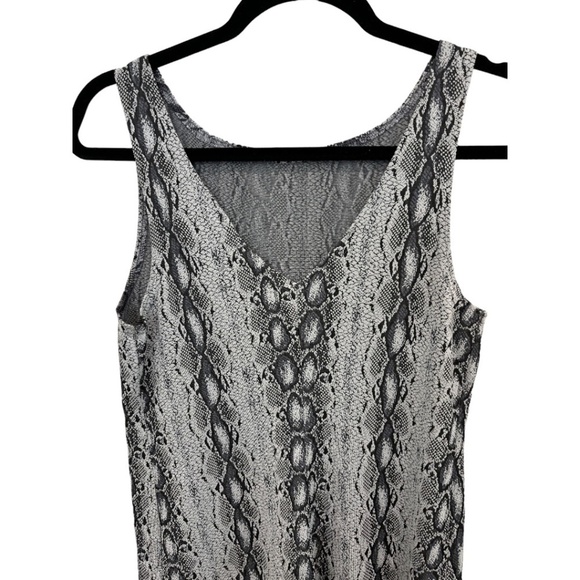 Jalate Sleeveless Stretch Knit Snakeskin Tank Dress Size Medium - Picture 5 of 5